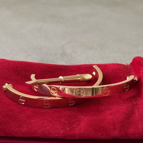 🌟New Screwdriver stainless steel Gold Plated Love Bracelet Bangle - Picture 12 of 15